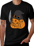 Spooky Pumpkin Head Halloween T-Shirt