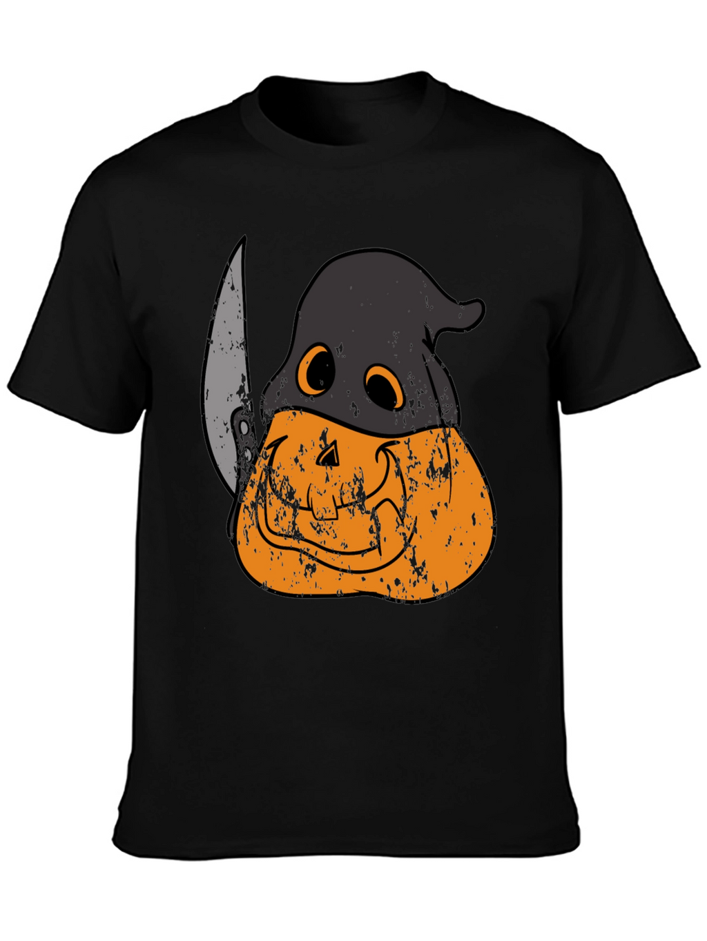 Spooky Pumpkin Head Halloween T-Shirt