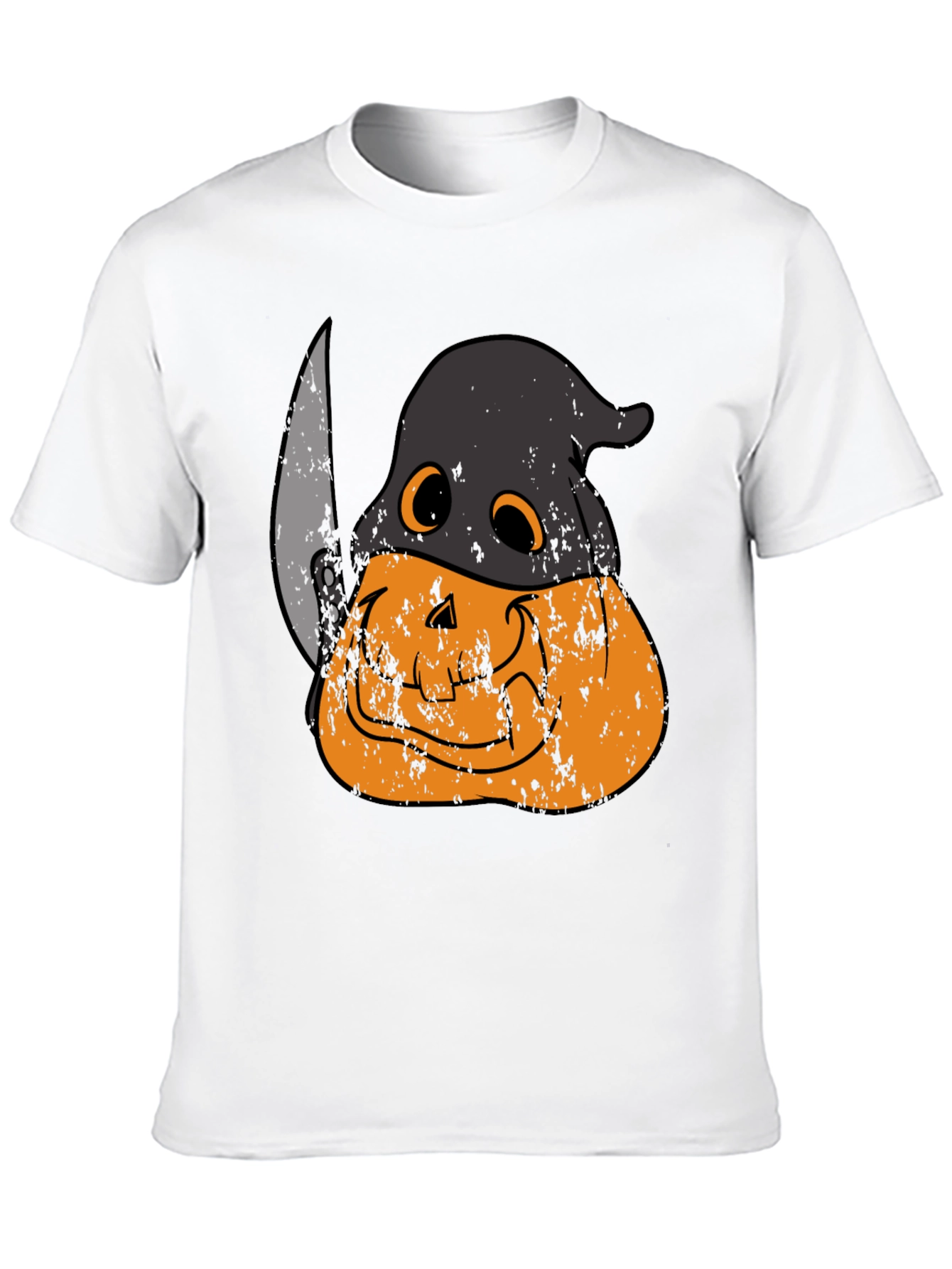 Spooky Pumpkin Head Halloween T-Shirt