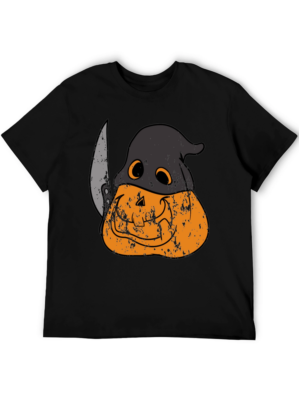Spooky Pumpkin Head Halloween T-Shirt