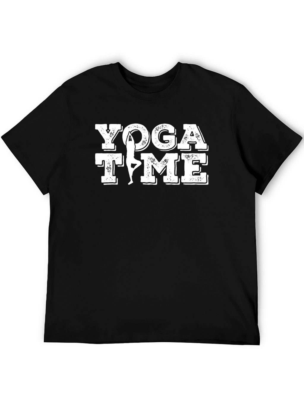 Yoga Time Mens Black Graphic Tee