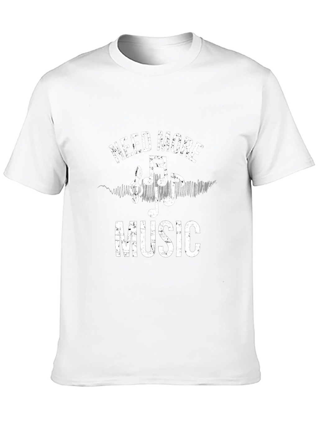 Need More Music Graphic Tee - Black Cotton