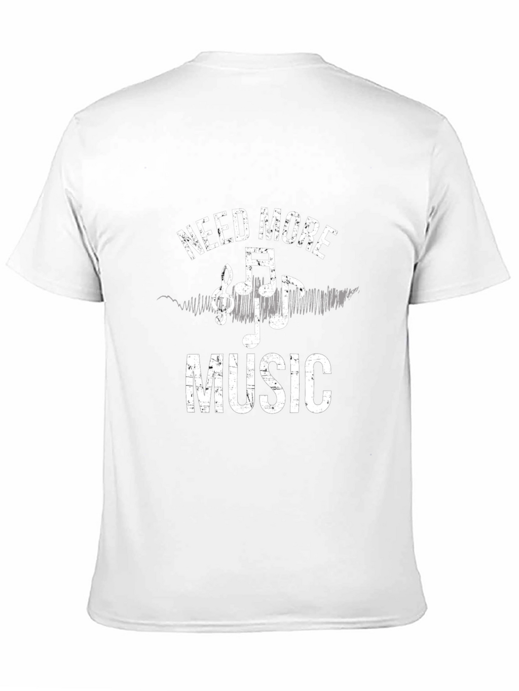 Need More Music Graphic Tee - Black Cotton