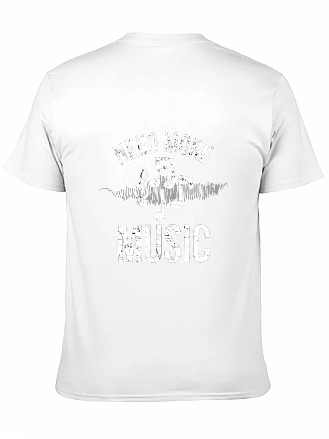 Need More Music Graphic Tee - Black Cotton