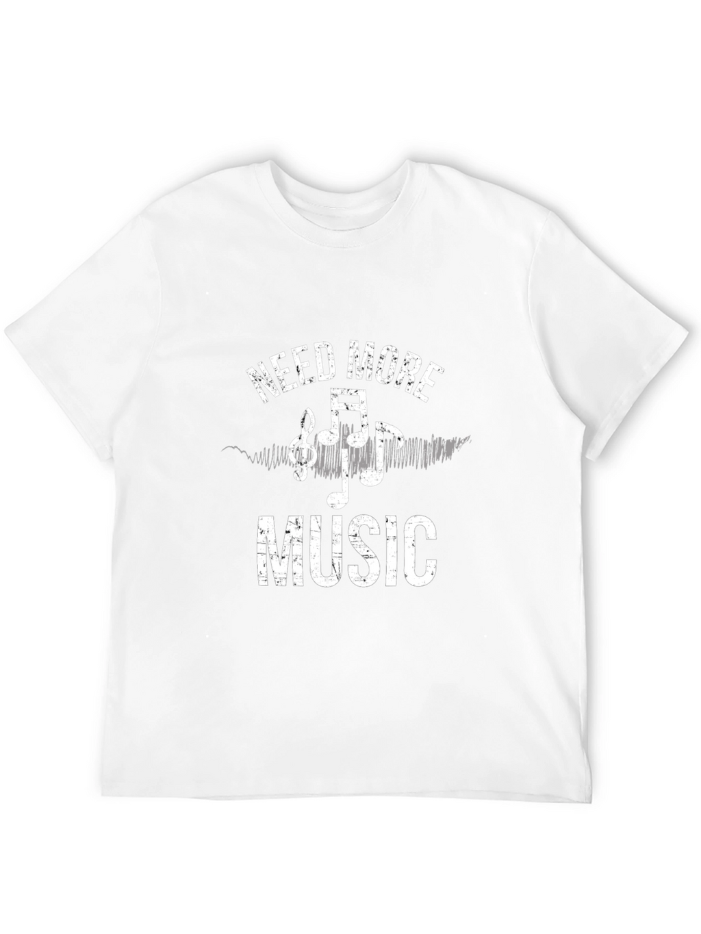 Need More Music Graphic Tee - Black Cotton