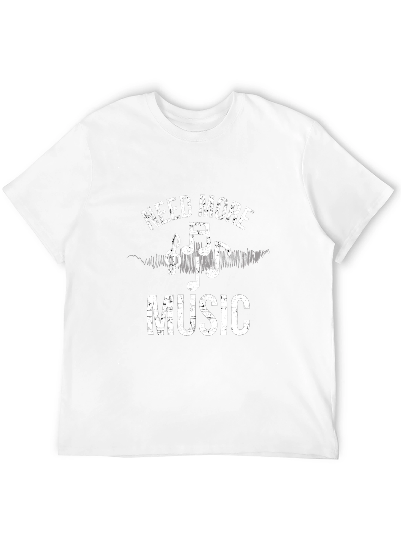 Need More Music Graphic Tee - Black Cotton