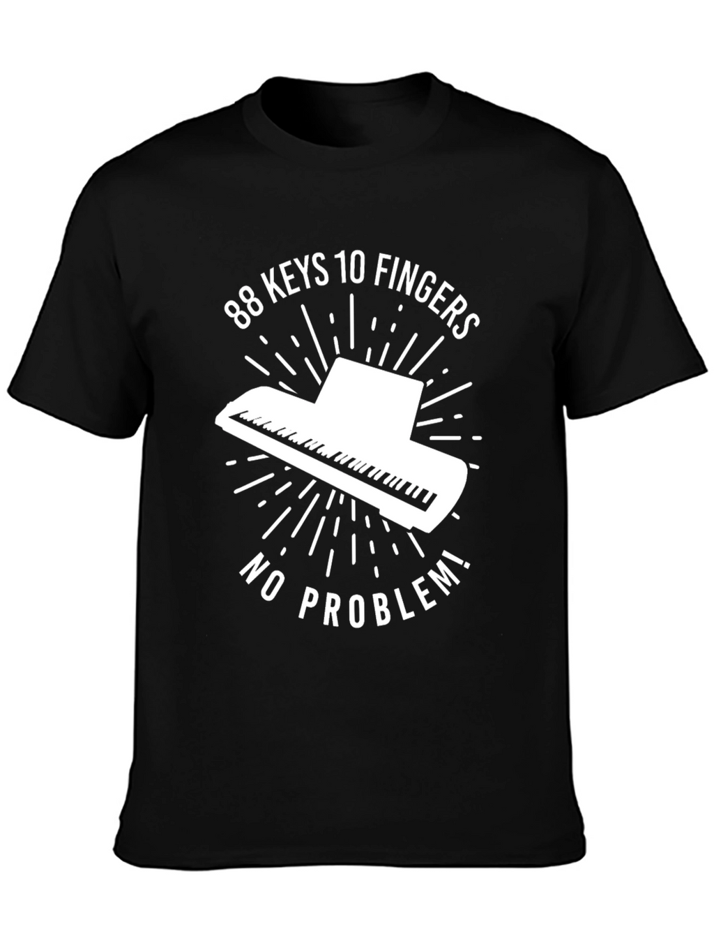 88 Keys Piano Graphic Tee - Music Lovers T-Shirt