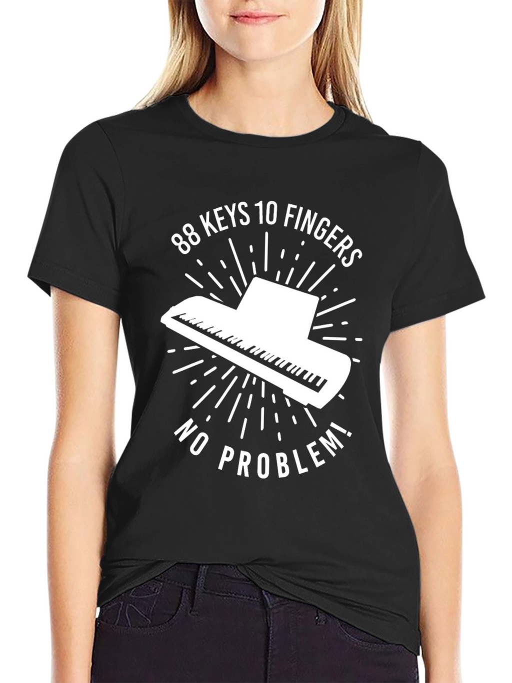 88 Keys Piano Graphic Tee - Music Lovers T-Shirt