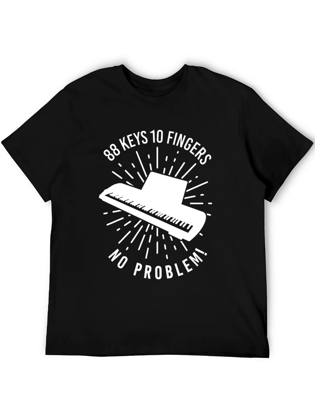 88 Keys Piano Graphic Tee - Music Lovers T-Shirt