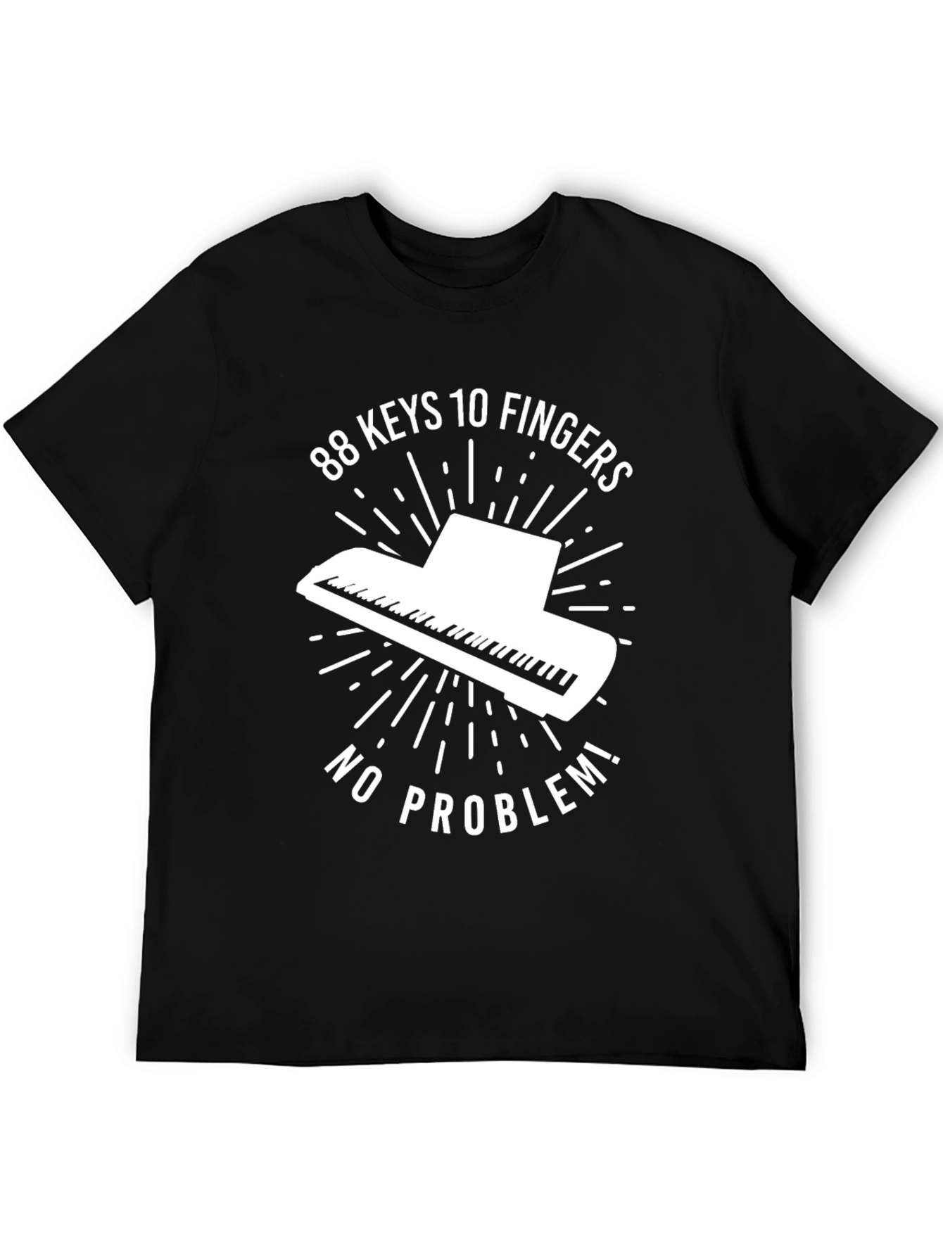 88 Keys Piano Graphic Tee - Music Lovers T-Shirt