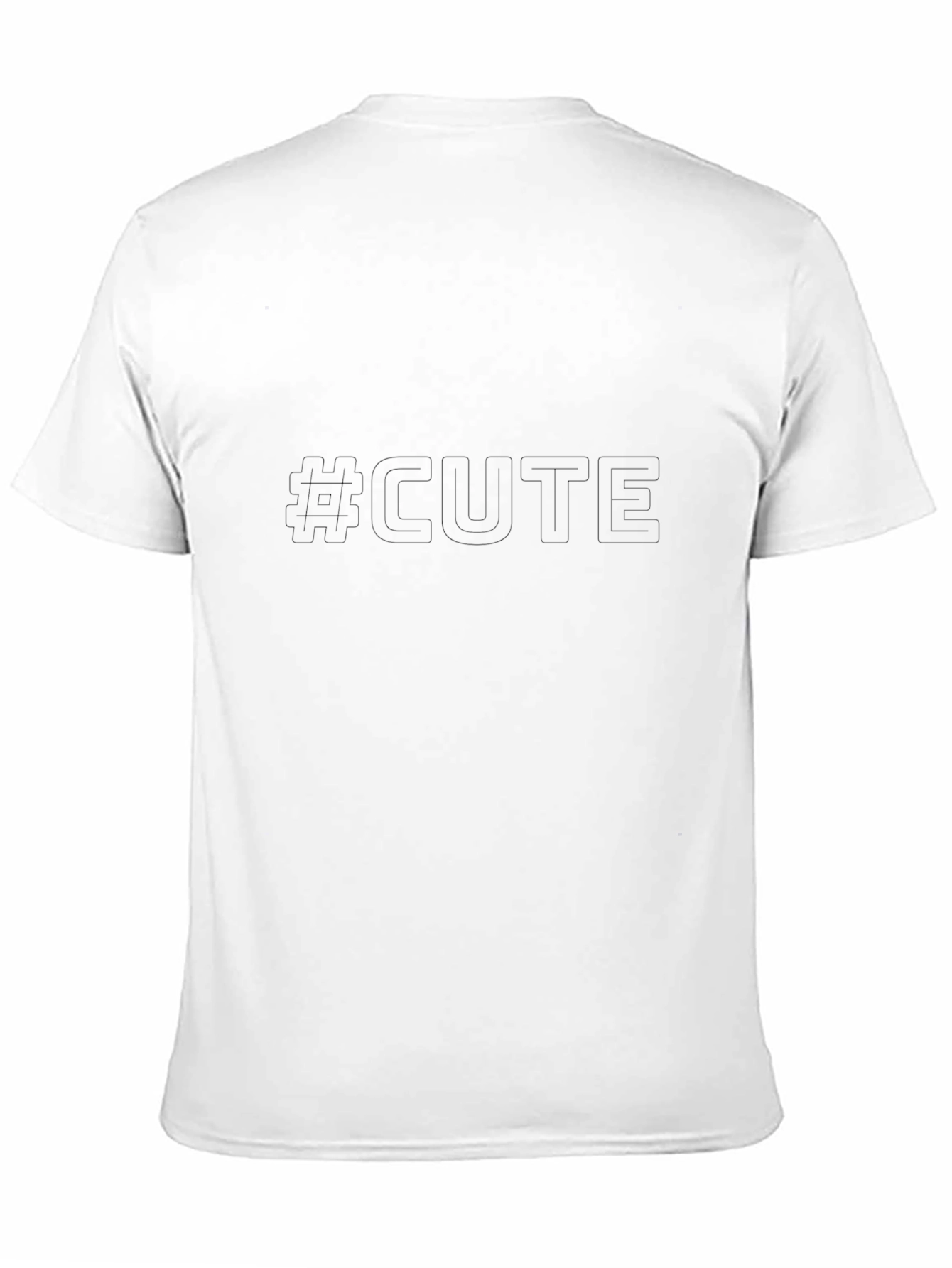 Black #Cute Graphic Tee - Modern Casual Wear