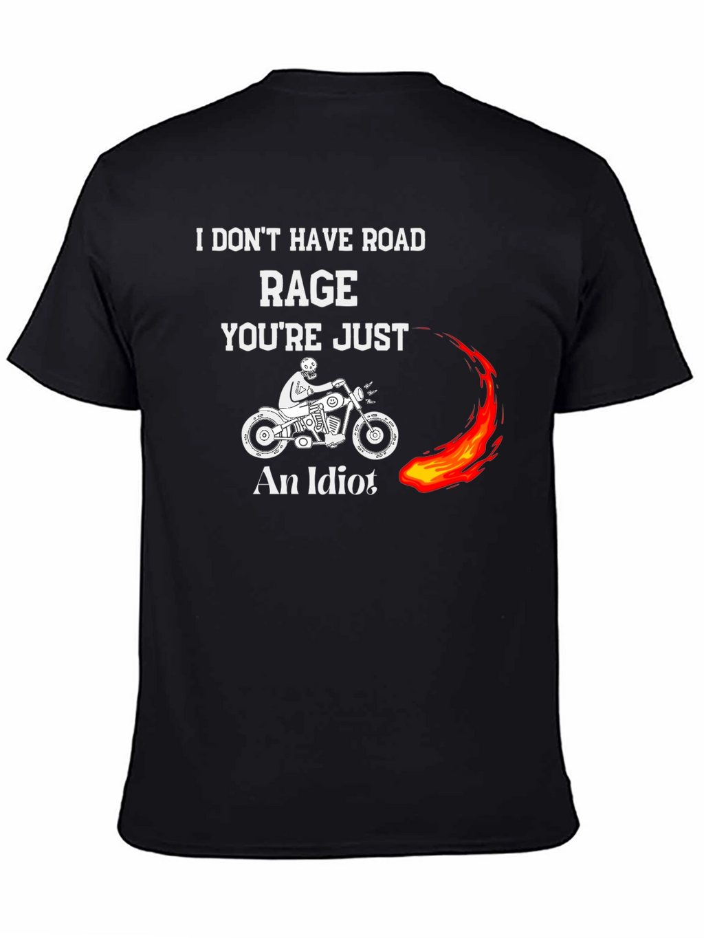 Funny Motorcycle Road Rage Graphic T-Shirt