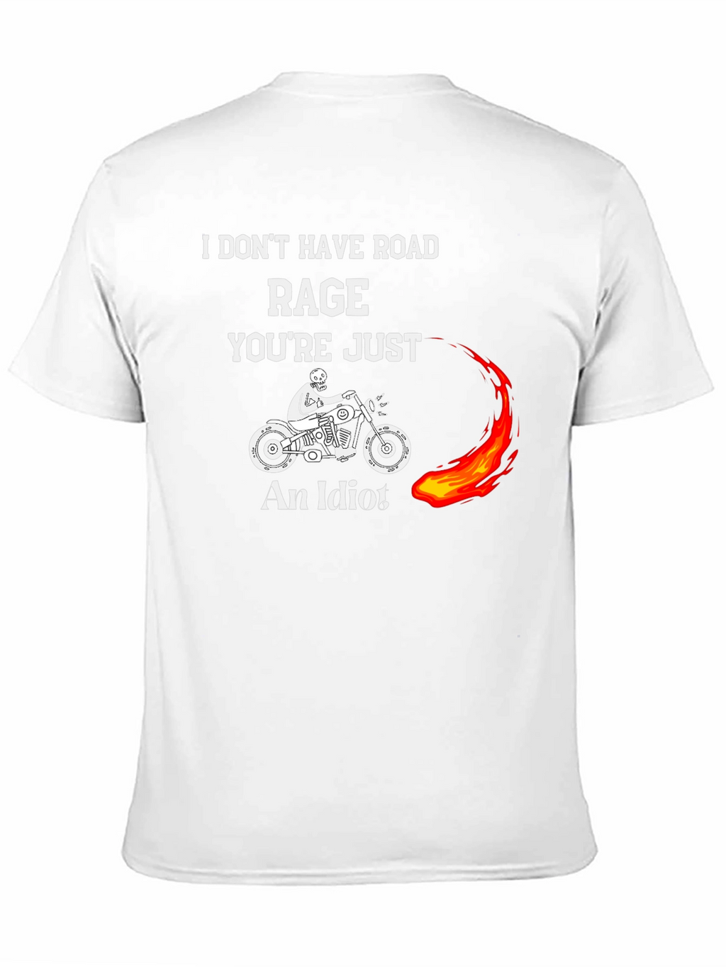 Funny Motorcycle Road Rage Graphic T-Shirt