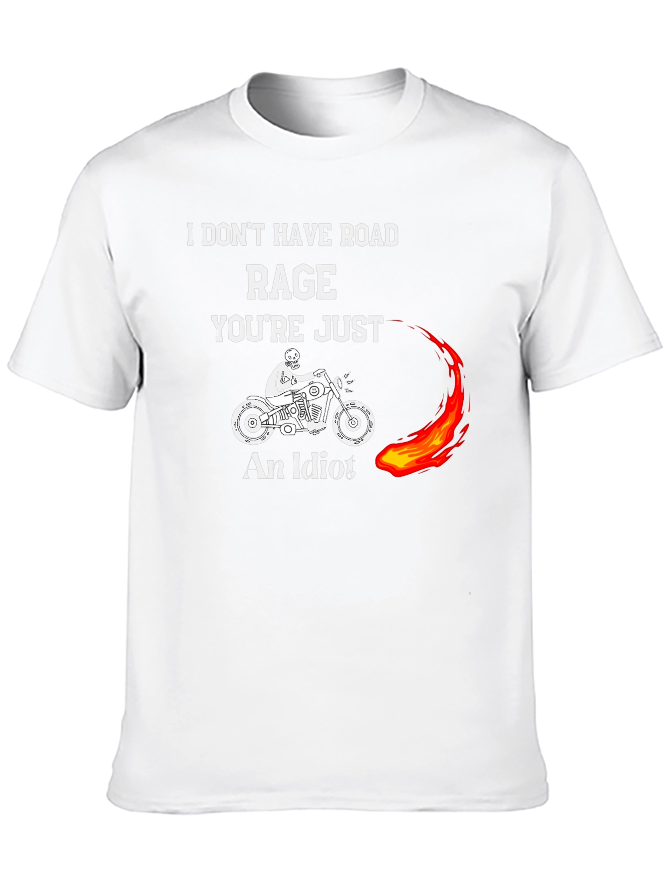 Funny Motorcycle Road Rage Graphic T-Shirt