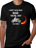 Funny Motorcycle Road Rage Graphic T-Shirt