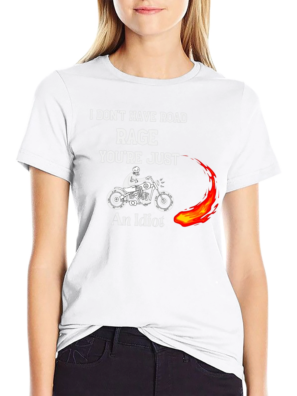 Funny Motorcycle Road Rage Graphic T-Shirt