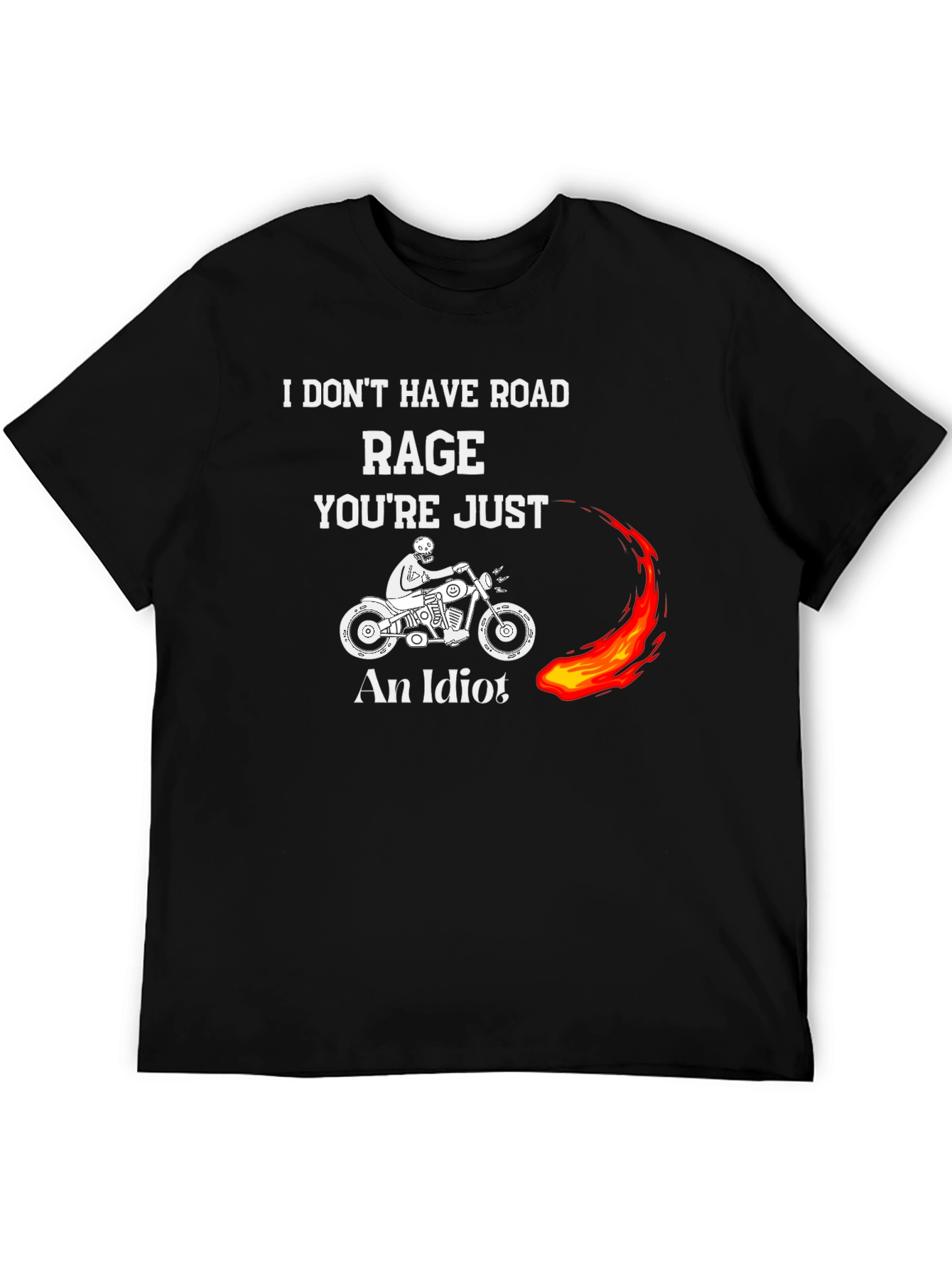 Funny Motorcycle Road Rage Graphic T-Shirt