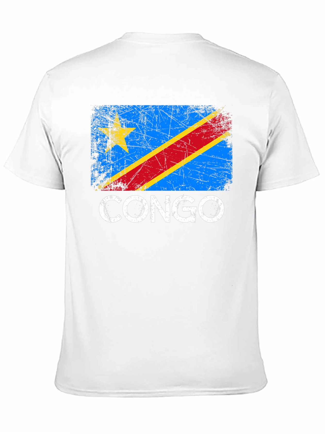 Congo Flag T-Shirt - Distressed Style Pride Tee