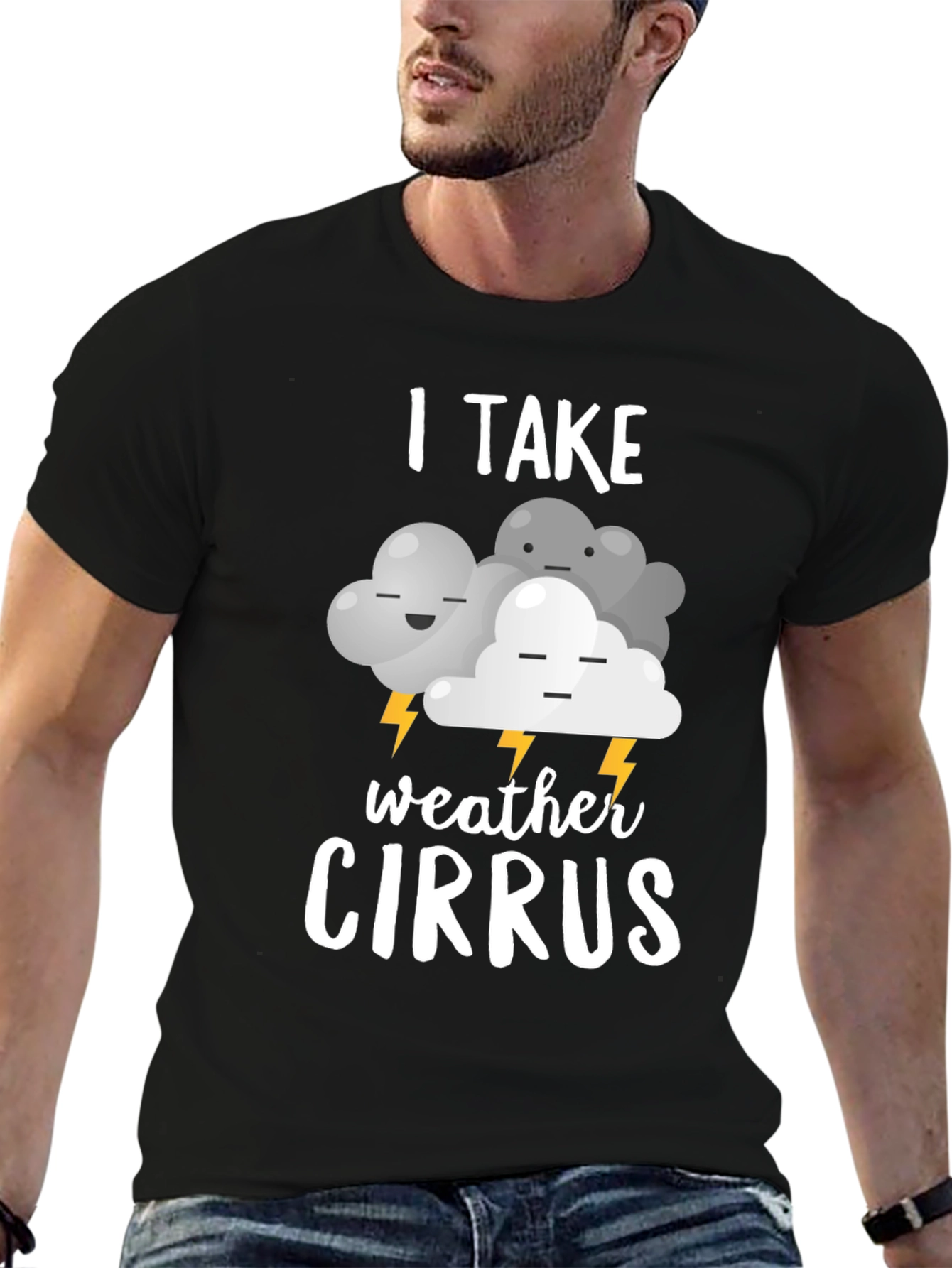 Funny Weather Cirrus Graphic T-Shirt