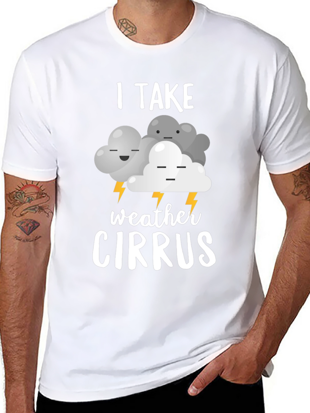 Funny Weather Cirrus Graphic T-Shirt
