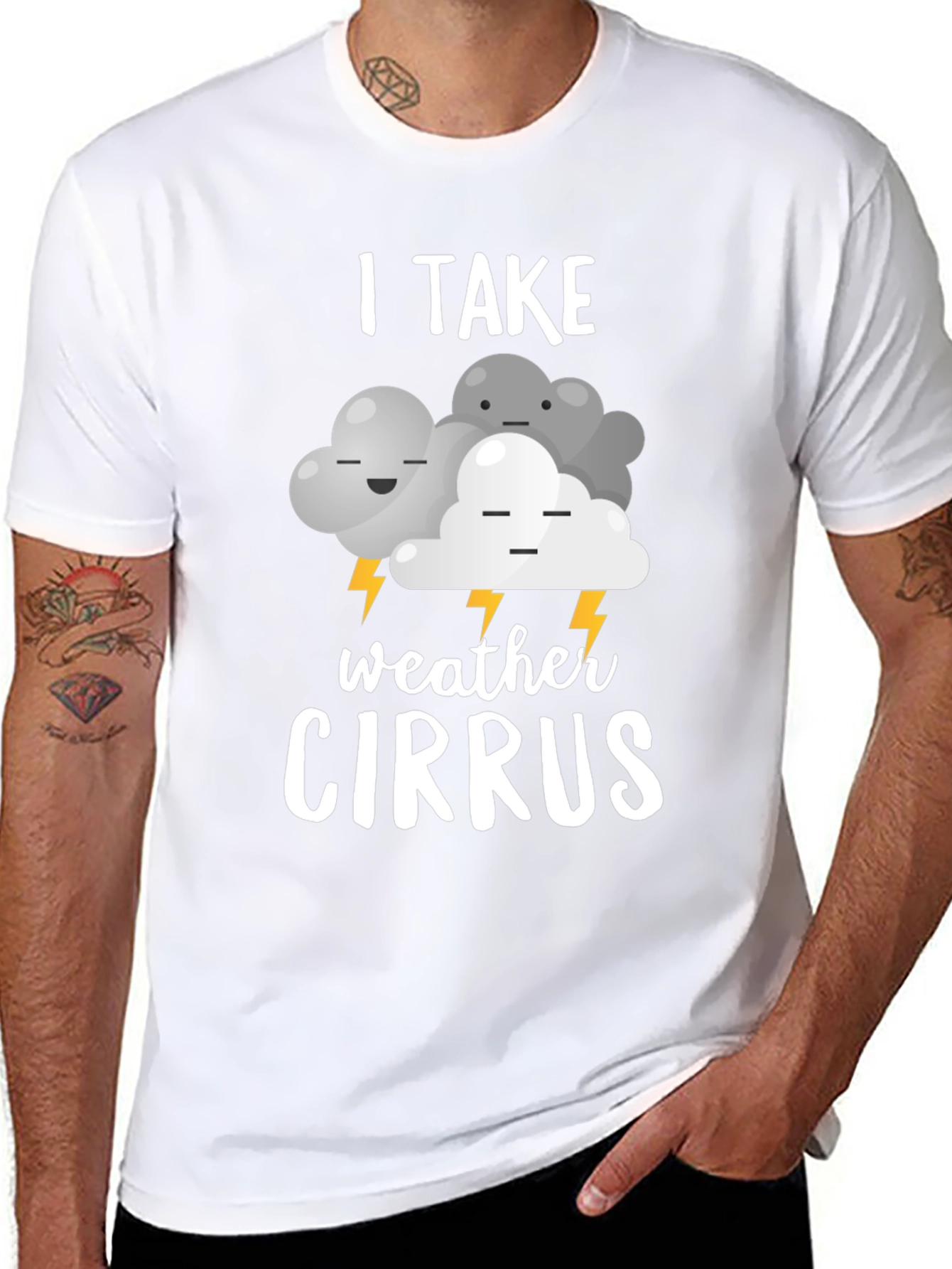 Funny Weather Cirrus Graphic T-Shirt