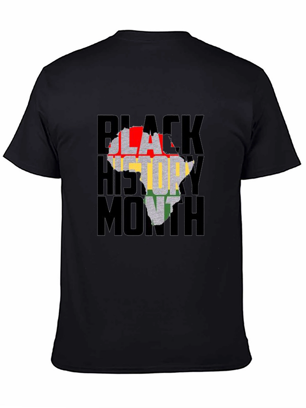 Black History Month Africa Map Graphic T-Shirt