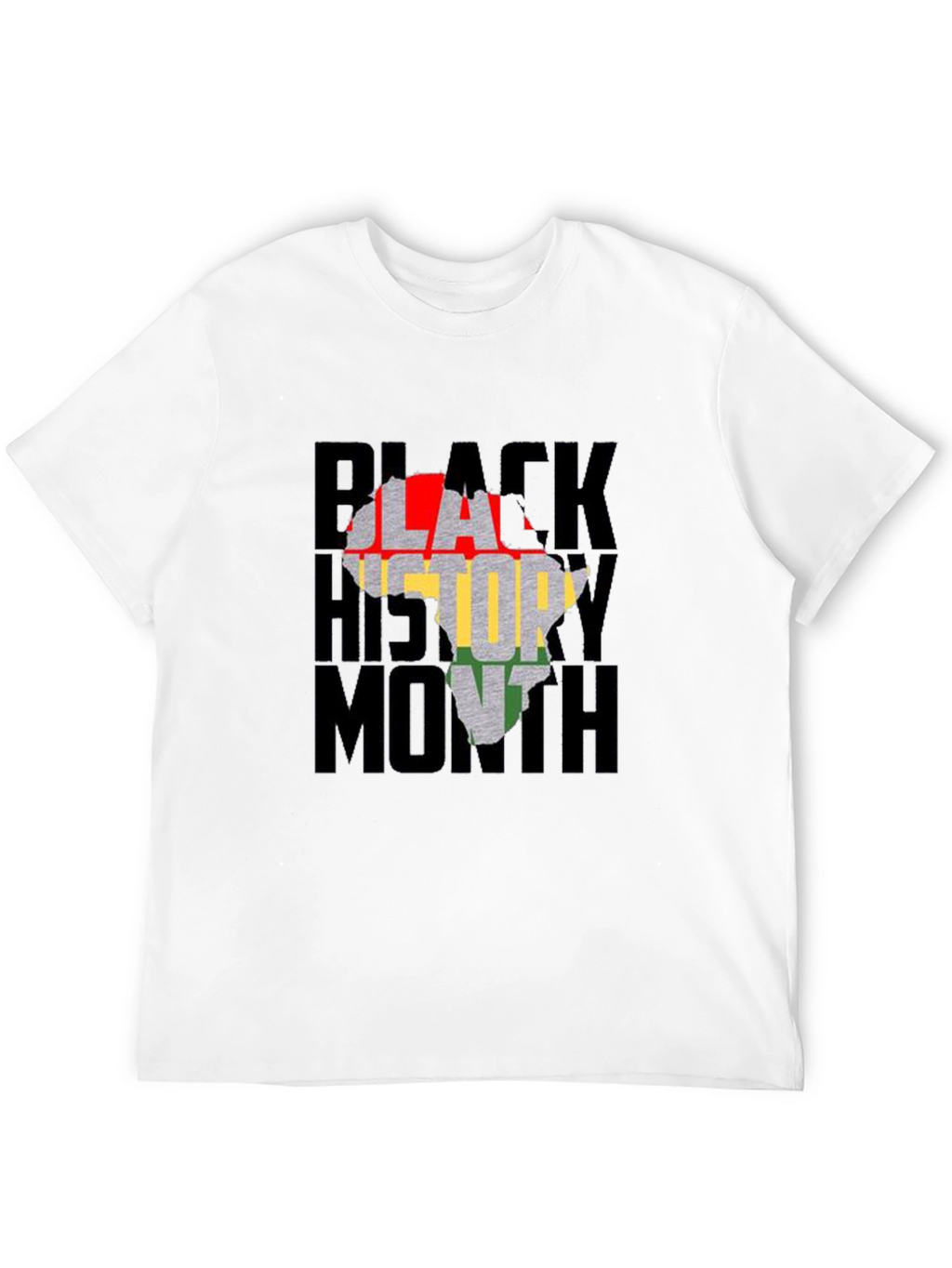 Black History Month Africa Map Graphic T-Shirt