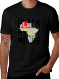 Black History Month Africa Map Graphic T-Shirt