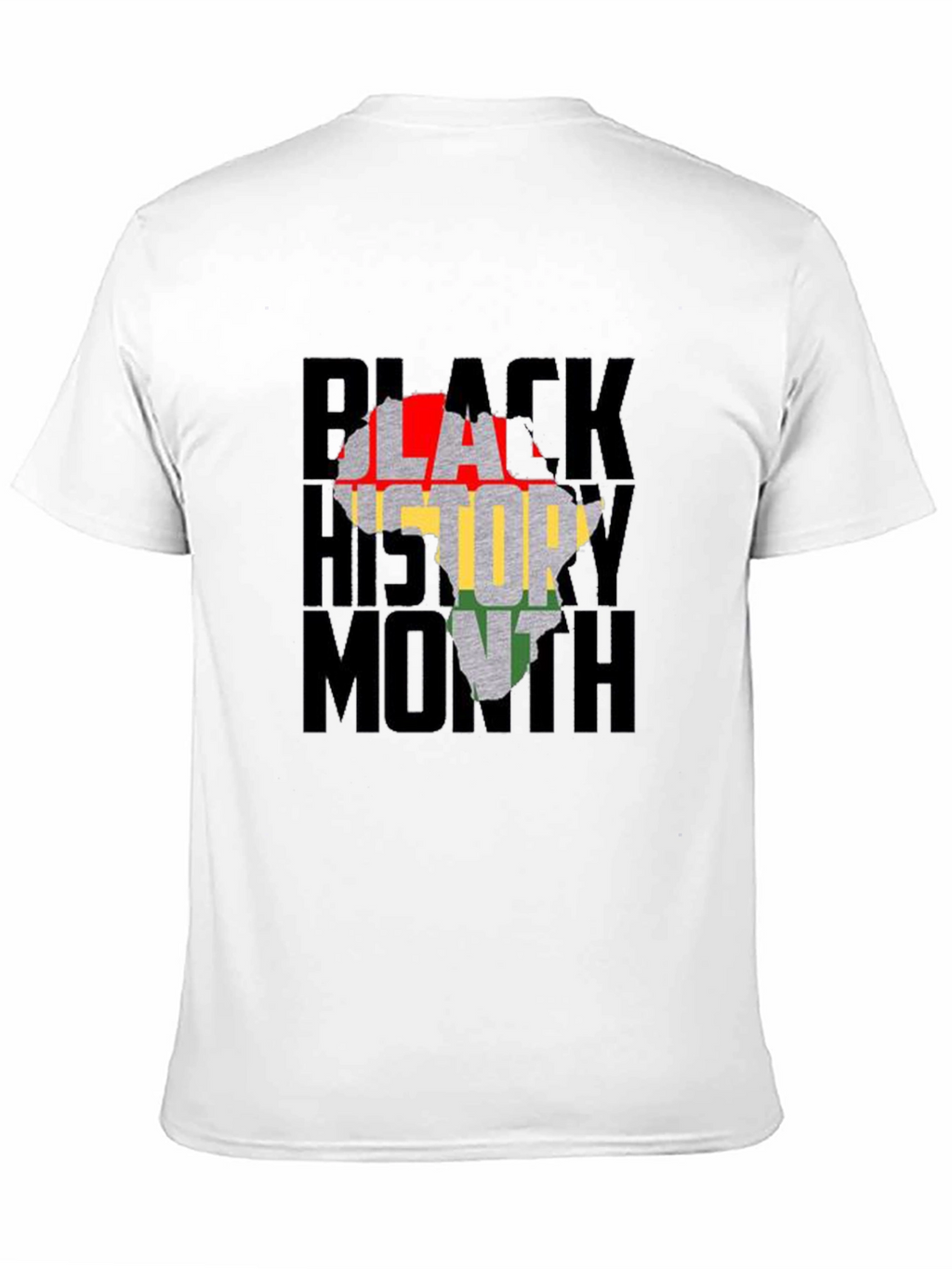 Black History Month Africa Map Graphic T-Shirt