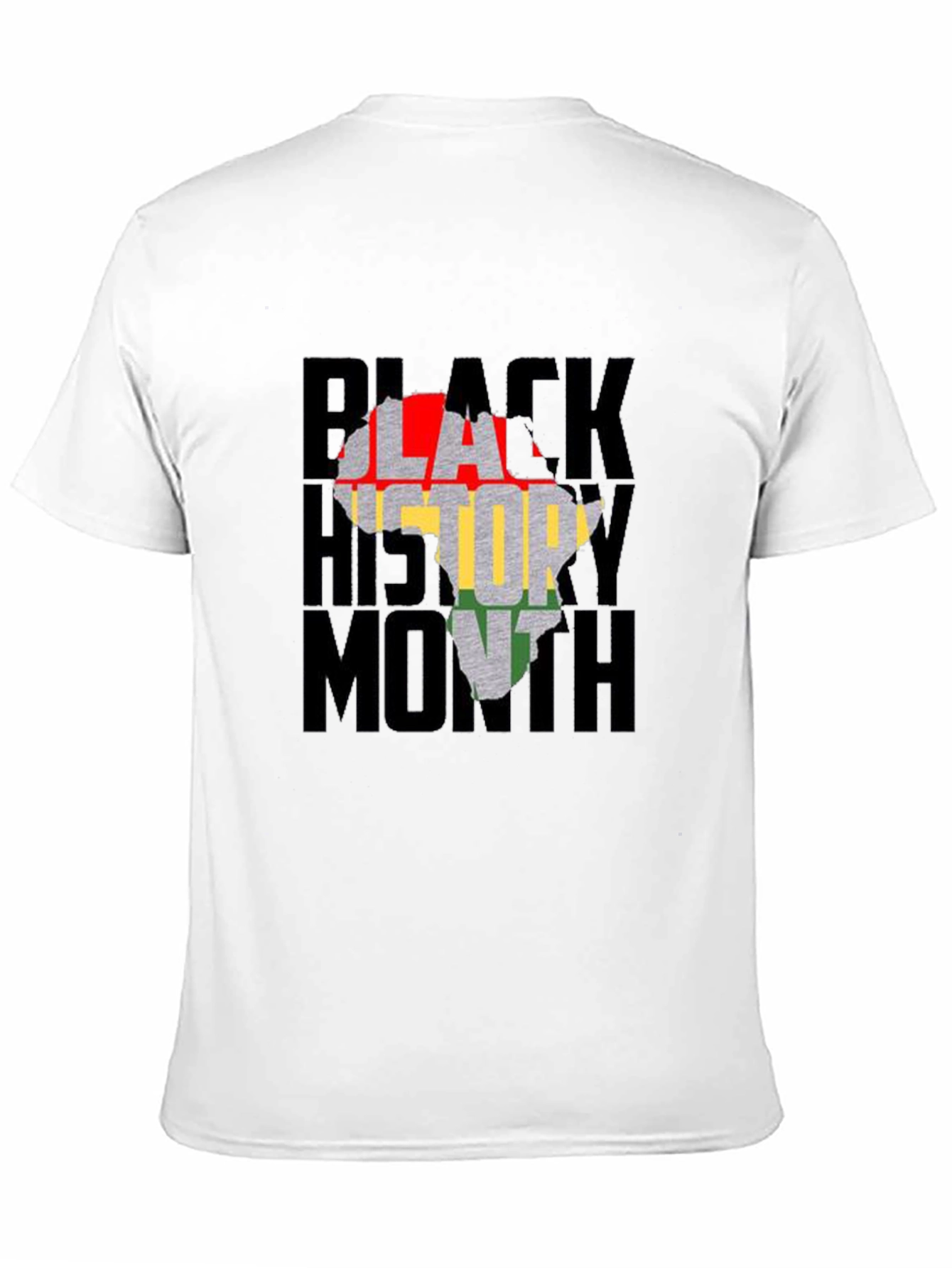 Black History Month Africa Map Graphic T-Shirt