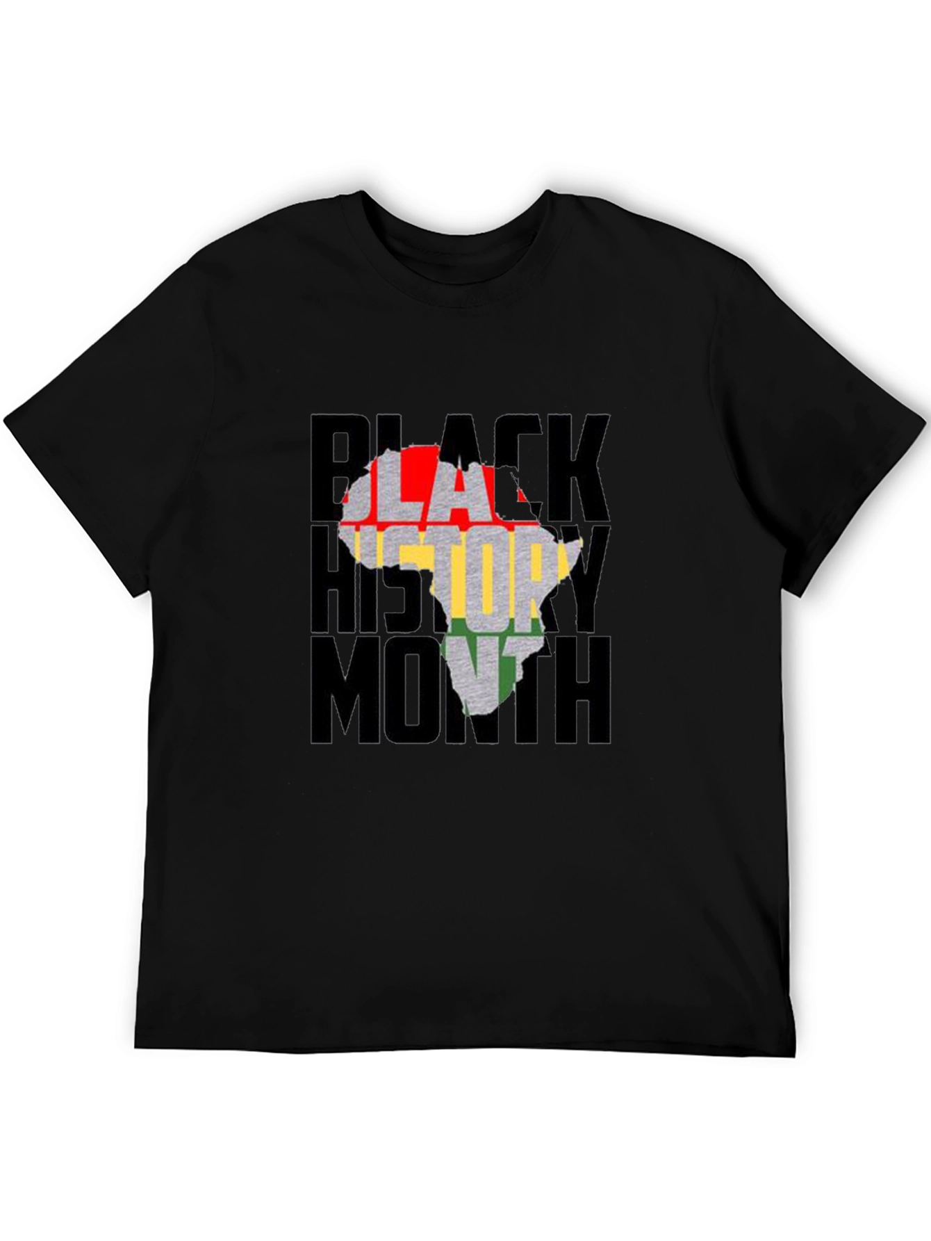Black History Month Africa Map Graphic T-Shirt
