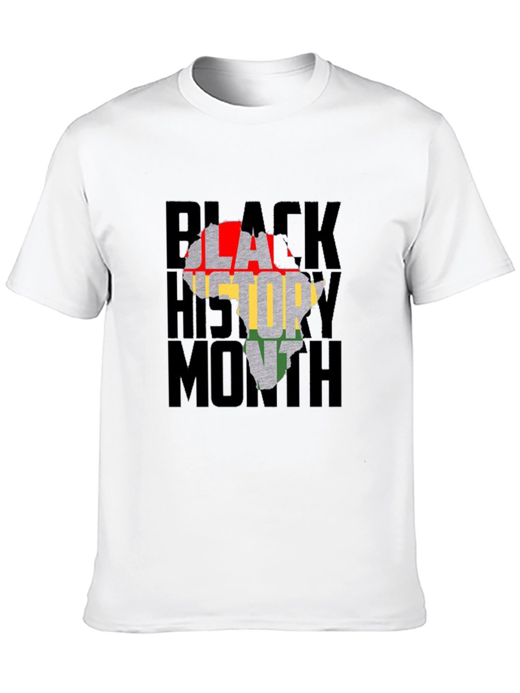Black History Month Africa Map Graphic T-Shirt