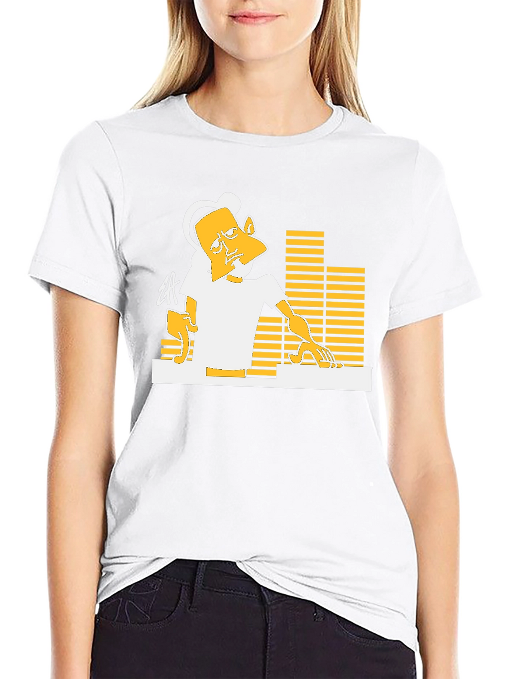 DJ Graphic T-Shirt - Black Casual Tee