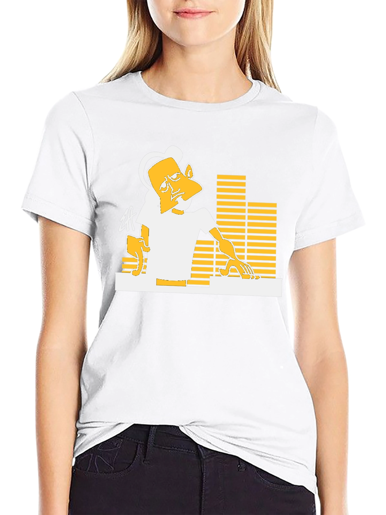 DJ Graphic T-Shirt - Black Casual Tee