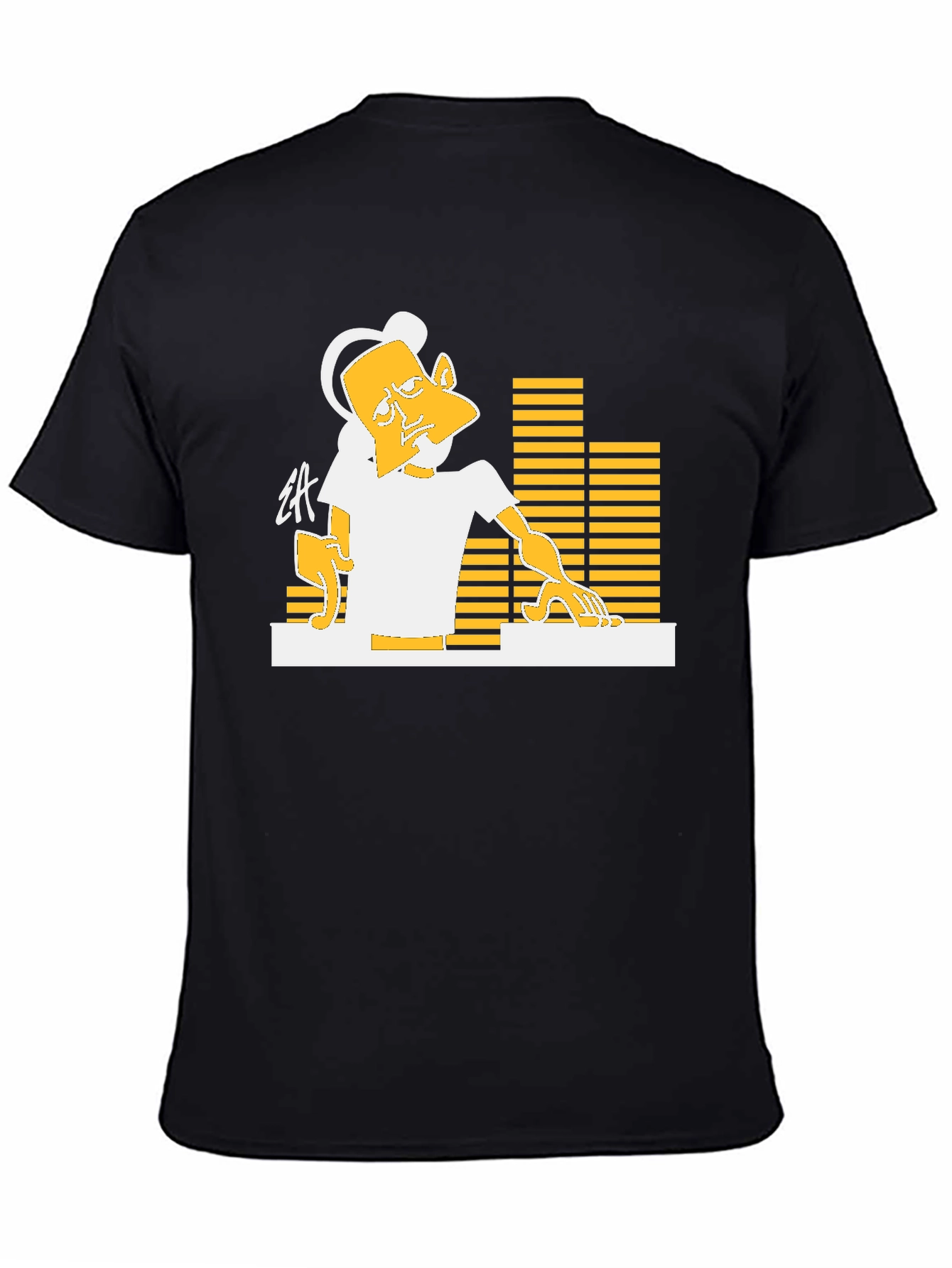 DJ Graphic T-Shirt - Black Casual Tee