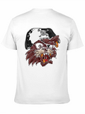Pirate Cat Graphic T-Shirt - Black Crew Neck Tee