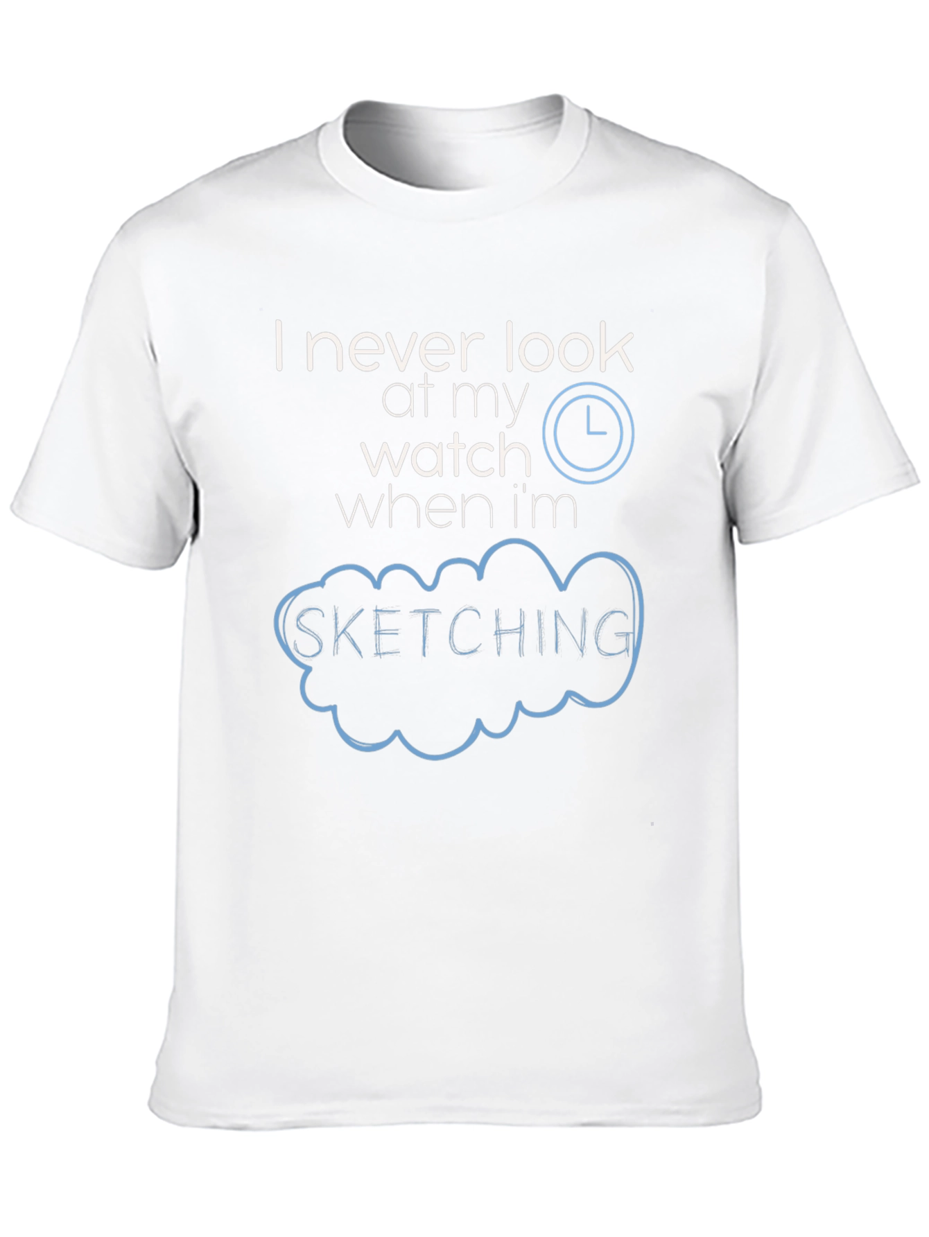 Sketching Time Black T-Shirt Graphic Tee