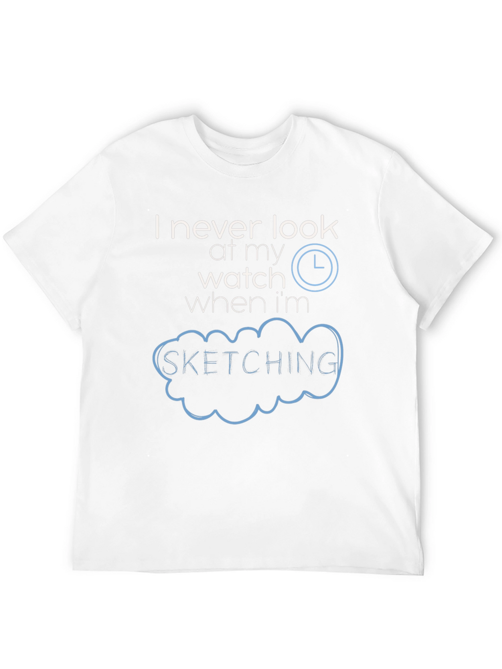 Sketching Time Black T-Shirt Graphic Tee