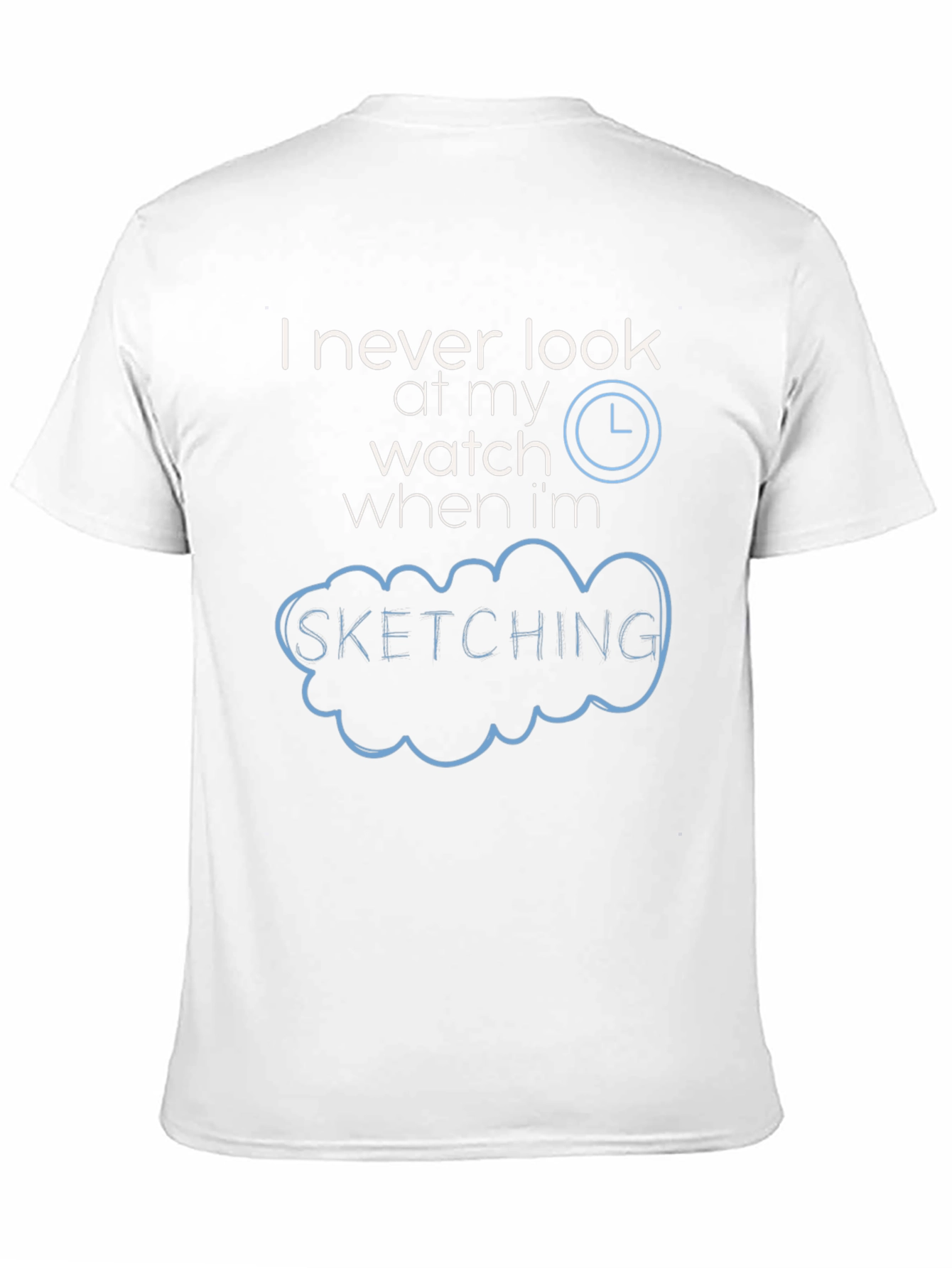 Sketching Time Black T-Shirt Graphic Tee