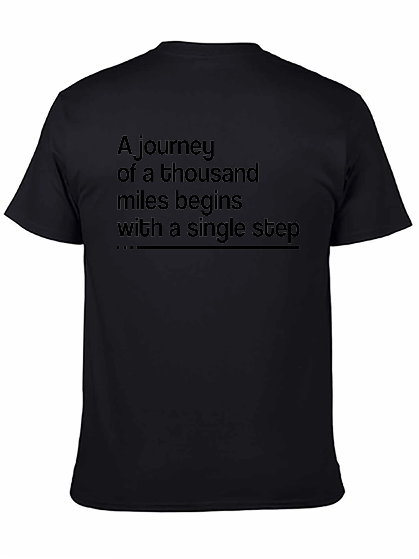 Motivational Journey T-Shirt: Single Step Starts It All