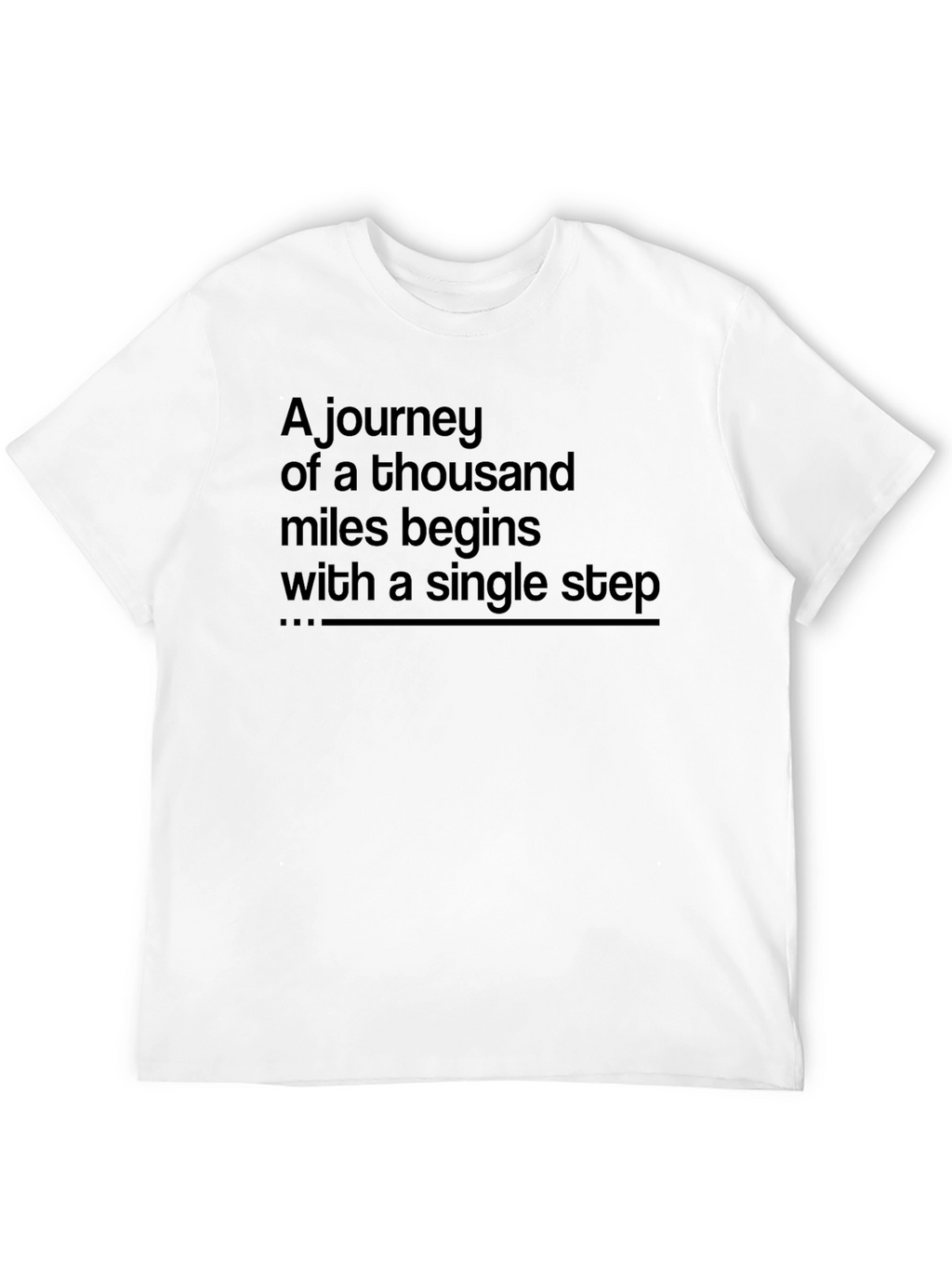 Motivational Journey T-Shirt: Single Step Starts It All