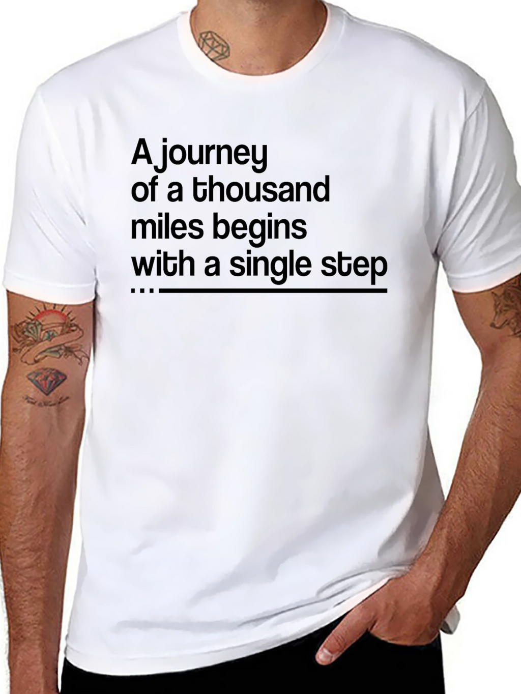 Motivational Journey T-Shirt: Single Step Starts It All