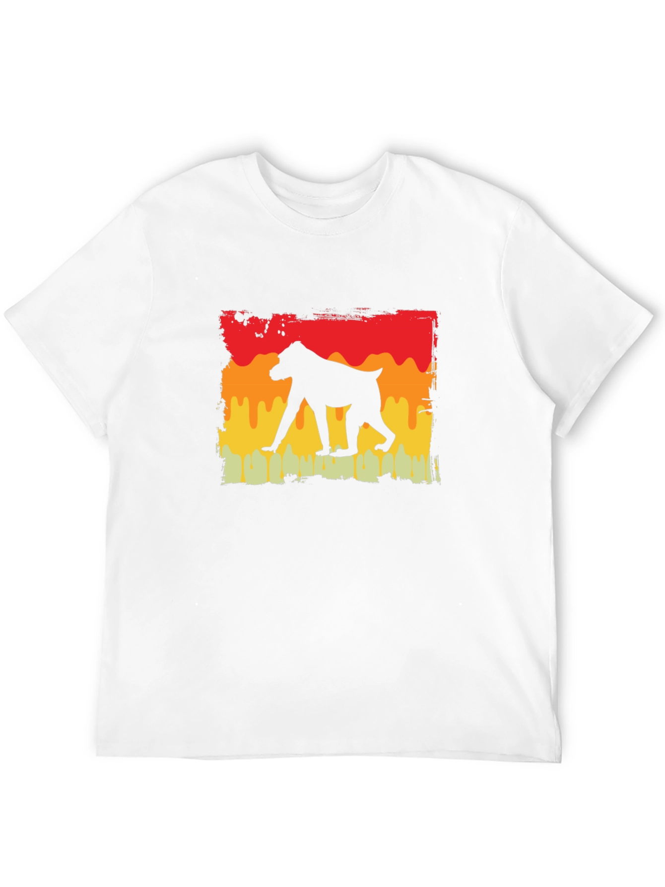 Baboon Silhouette Tee - Retro Style
