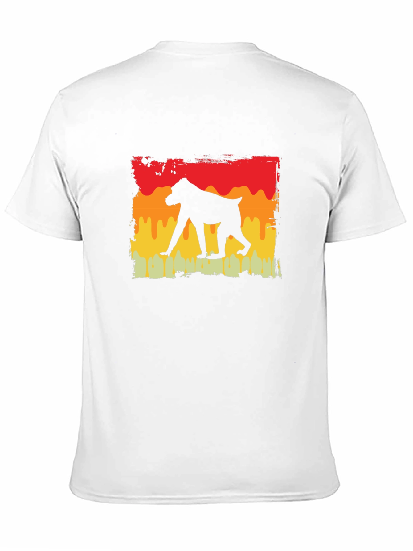 Baboon Silhouette Tee - Retro Style