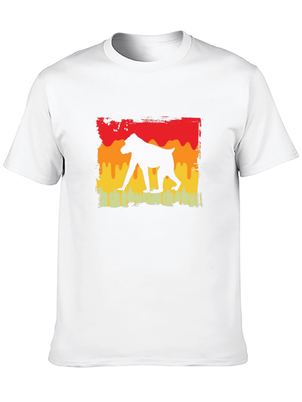 Baboon Silhouette Tee - Retro Style