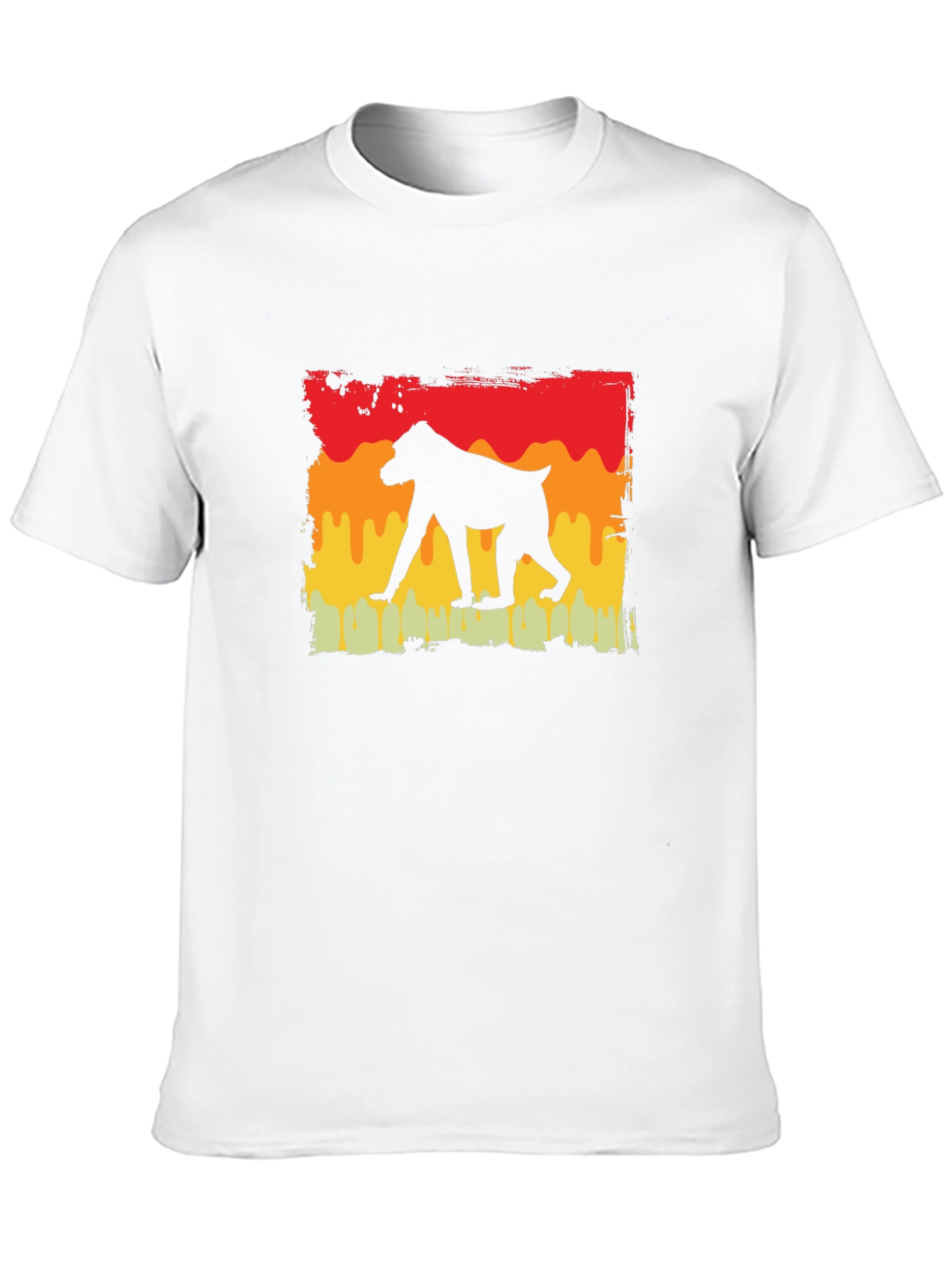 Baboon Silhouette Tee - Retro Style