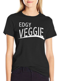 Edgy Veggie T-Shirt - Bold Graphic Tee