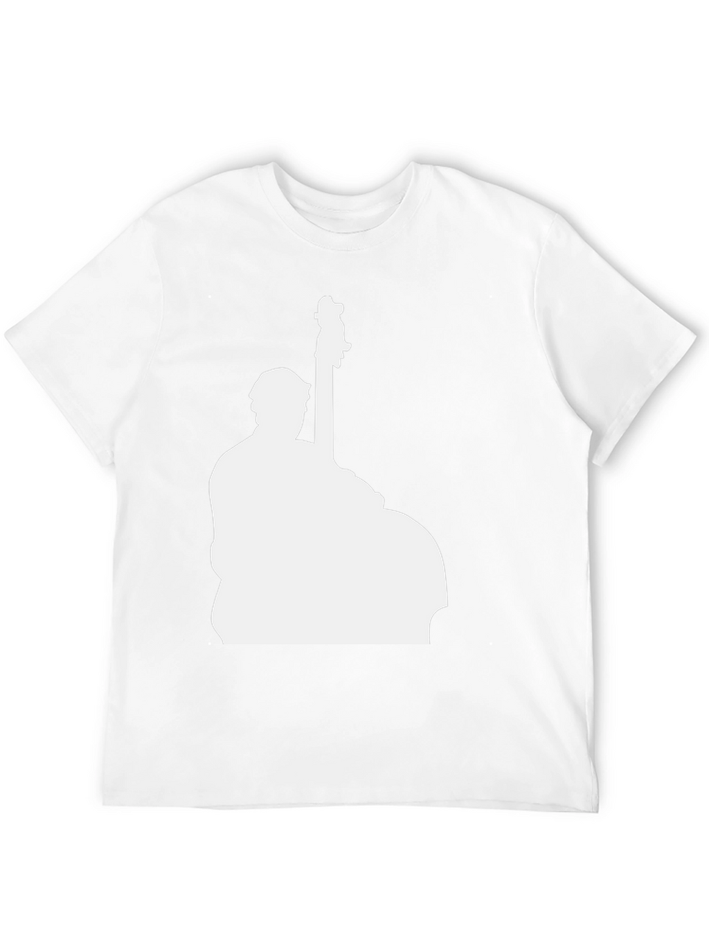 Bass Player Silhouette Black T-Shirt