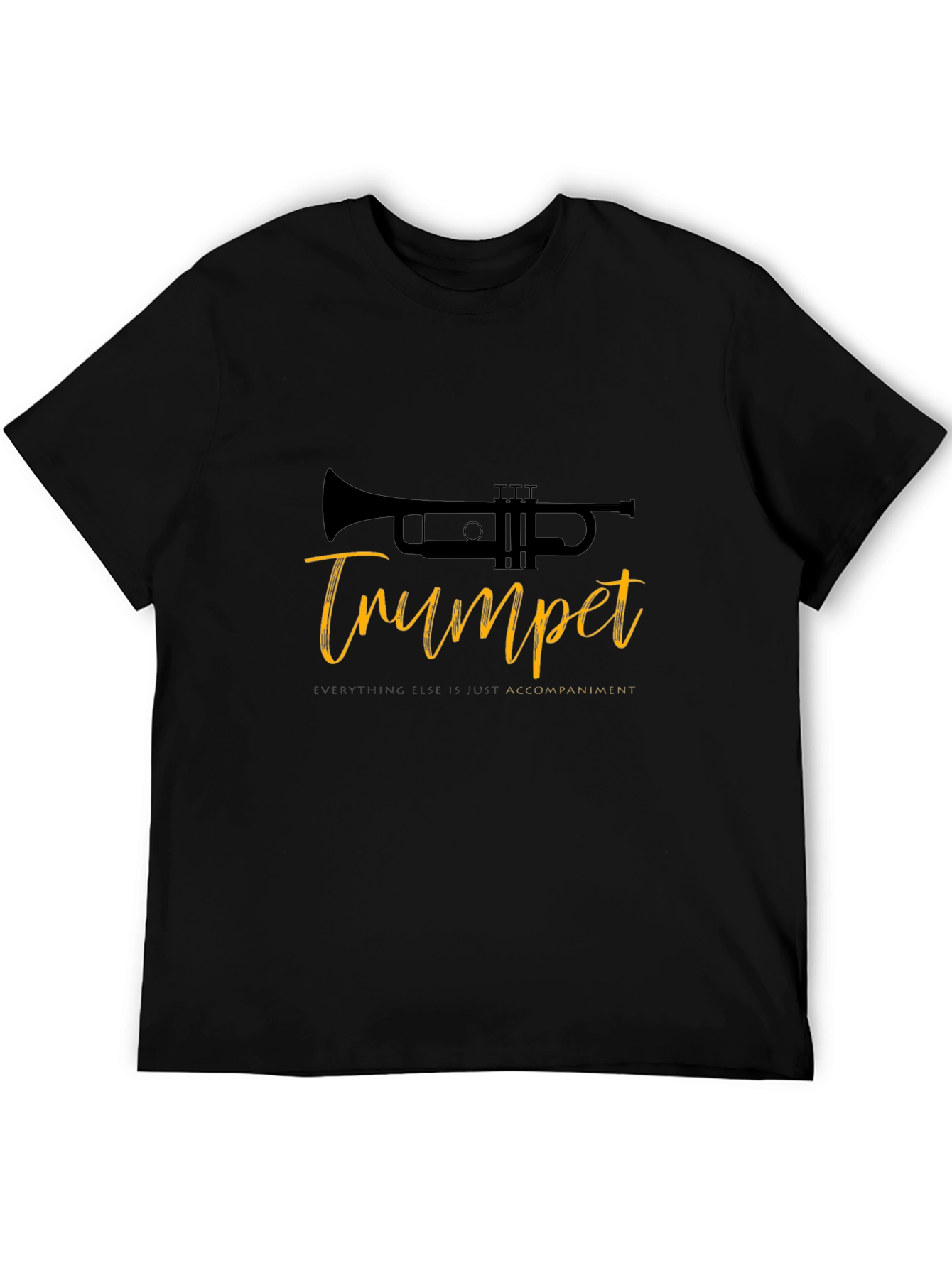 Trumpet Tee: Music Lovers Black T-Shirt