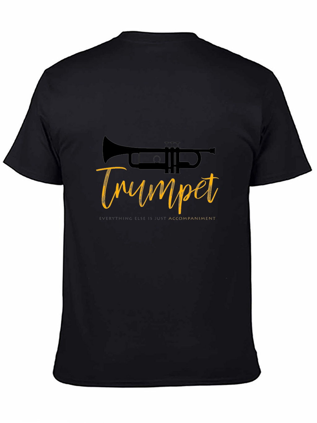 Trumpet Tee: Music Lovers Black T-Shirt